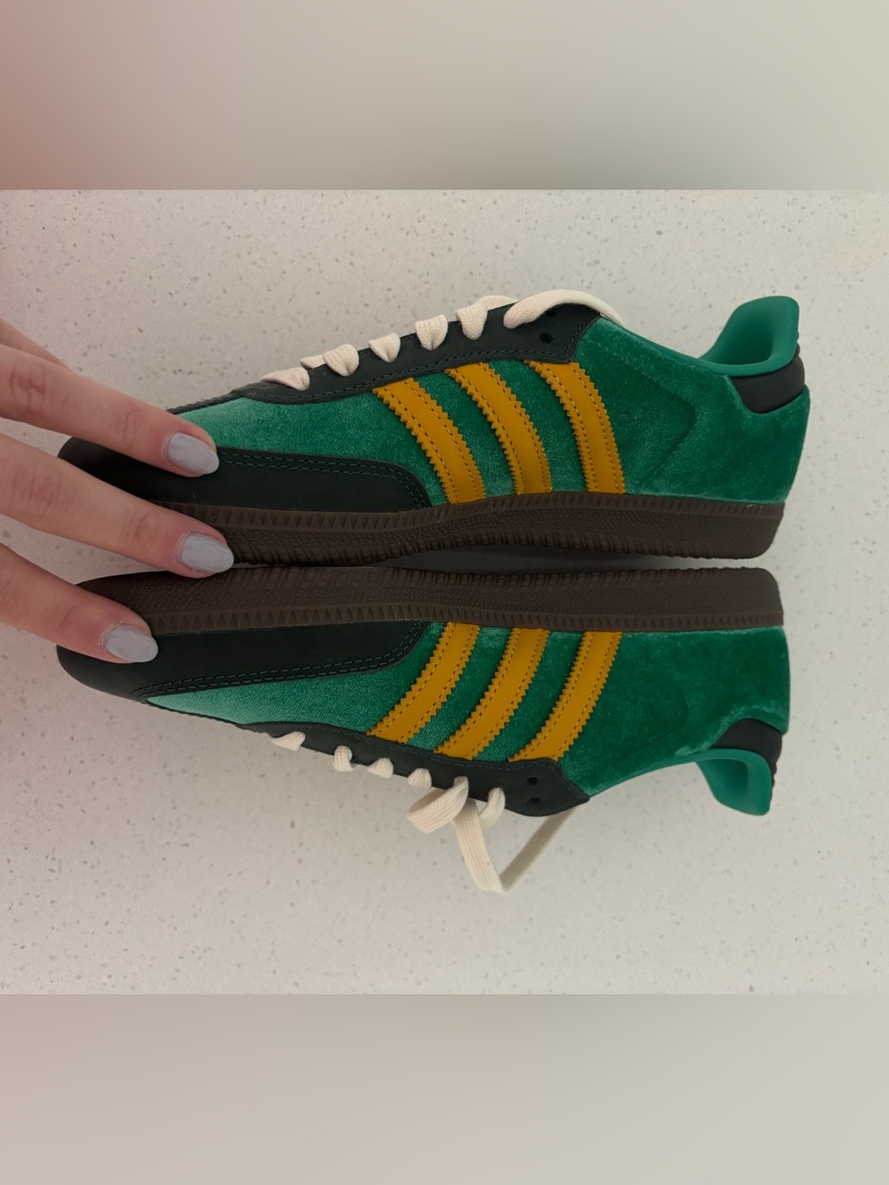 Adidas Samba OG "Court Green/Preloved Yellow/Collegiate Green" sneakers - Picture 6 of 10
